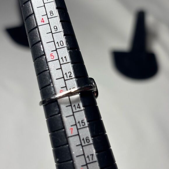 New! Open Heart Silver Tone Ring Size 6 Costume Jewelry Hypoallergenic - Picture 5 of 5